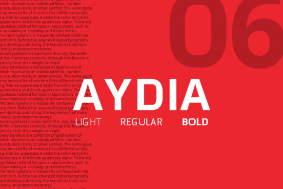 Aydia Font: A Bold Choice for Editorial Design