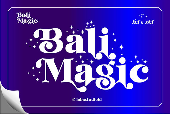 Bali Magic Font: A Serif Typeface for Beautiful Craft Projects