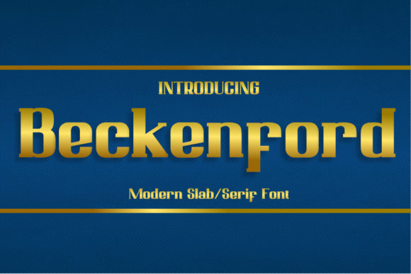 Beckenford Font: A Bold Choice for Editorial Design