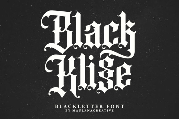 Black Klisse: A Bold Blackletter Typeface for Authentic Craft Designs