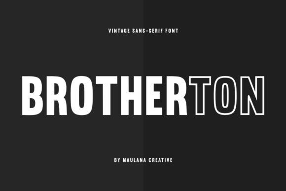 Brotherton Font: A Modern Typeface for Digital Design