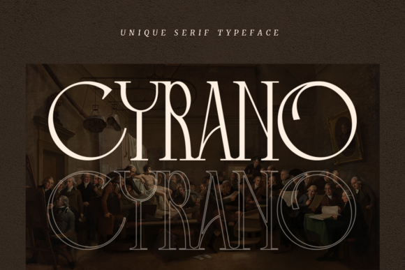Cyrano Font: A Bold Serif for Editorial Design