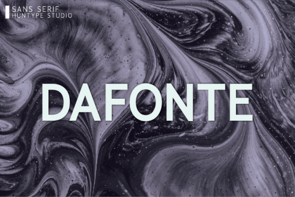Dafonte: A Bold Sans Serif Typeface for Editorial Design
