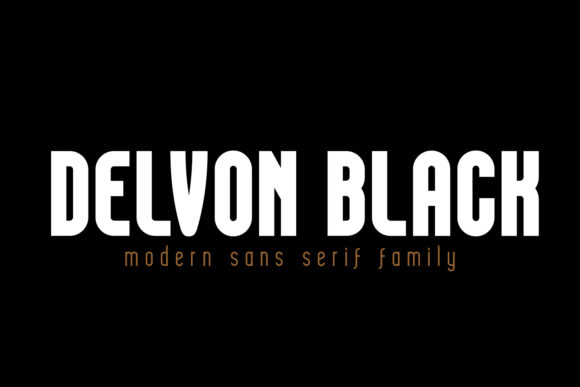 Delvon Black Font: A Bold Typeface for Digital Design