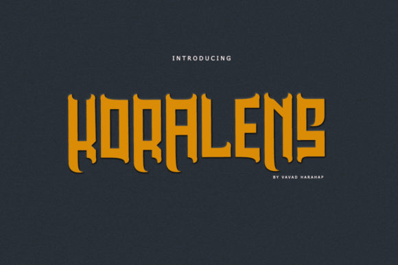 Koralens: A Bold Blackletter Typeface for Editorial Design