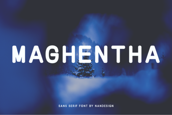 Maghentha: A Bold Sans Serif Font for Real-World Branding