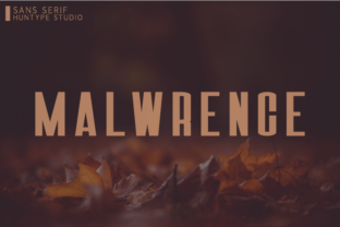 Malwrence: A Bold Sans Serif Typeface for Modern Editorial Design