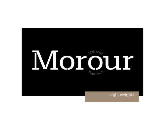 Morour Font: A Bold Slab Serif for Craft Creators