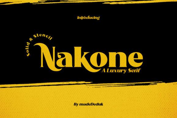 Nakone: A Bold Serif Typeface for Digital Design