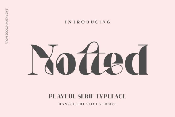 Notted: A Bold and Elegant Typeface for Branding Projects