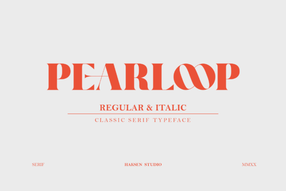 Pearloop Serif Font: Timeless Style for Craft and Design Projects
