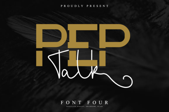 Pep Talk Font: A Bold, Friendly Slab Serif for Web Design