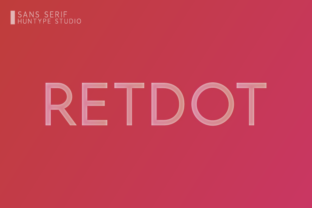 Retdot Font: A Modern Typeface for Editorial Design