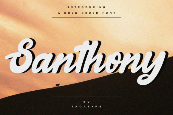 Santhony: A Handwritten Typeface for Editorial Elegance