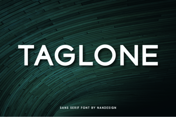 Taglone: A Bold Sans Serif Font for Creative Branding Projects