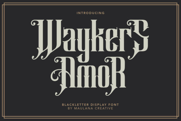 Waykers Amor Font: A Bold Typeface for a Memorable Brand